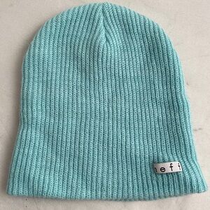 Neff aqua acrylic knit beanie hat